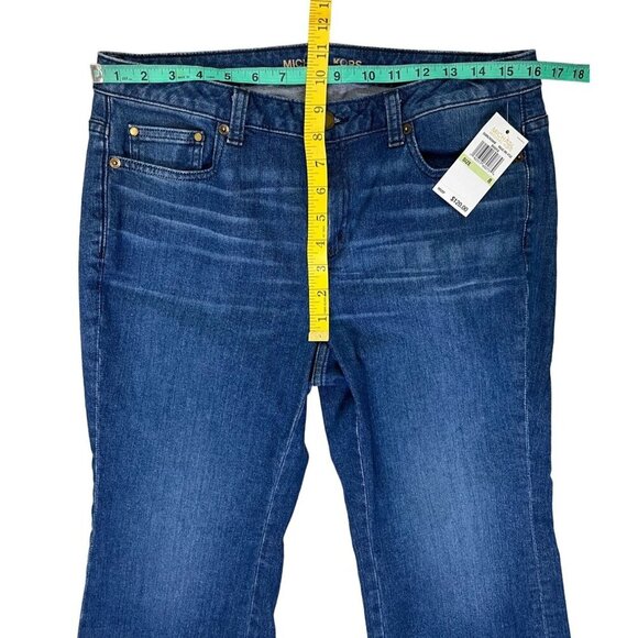 Michael Kors Cropped Split Hem Flare Jeans Size 8 NWT - Picture 9 of 10